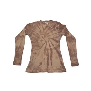 Vintage New York Ribs Tie Dye Long Sleeve Ribbed Shirt Women’s Size Small